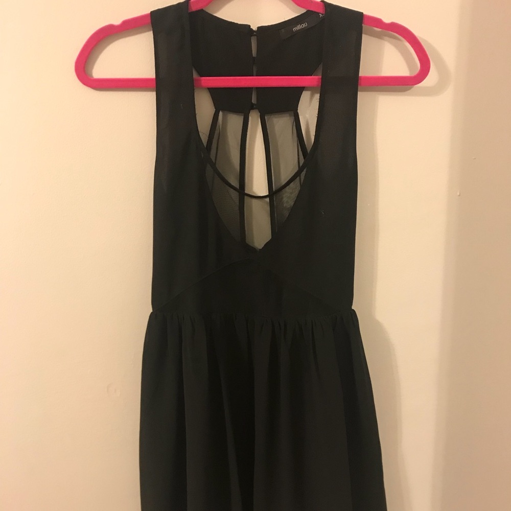 LF,worn twice black mesh dress